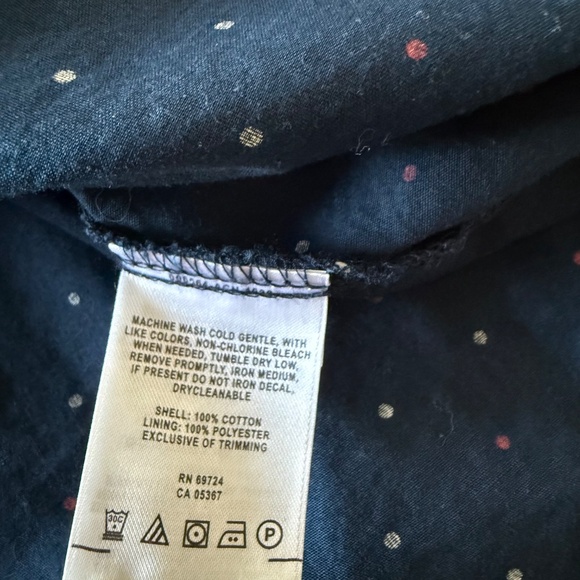 Columbia PFG Super Bonehead Navy Blue Polka Dot Fishing Shirt Womens MEDIUM - Picture 10 of 10